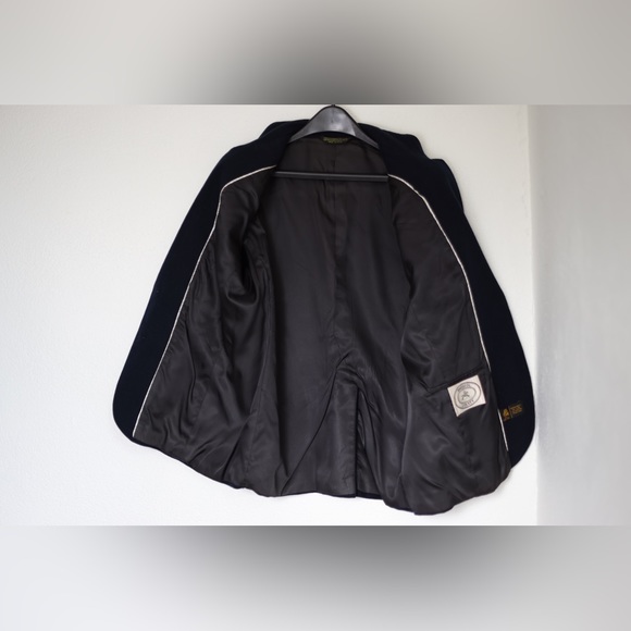 VINTAGE Bristol County Navy Wool Blazer - Picture 9 of 11